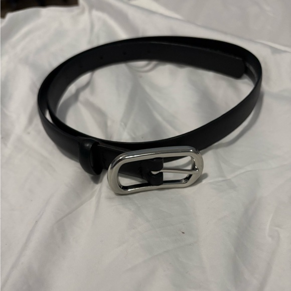 H&M Accessories - H&M Black Belt with Silver Buckle